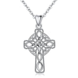 S925 Sterling Silver Cross&Infinity Necklace Pendant for Women