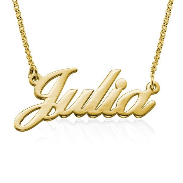 Julia - Sterling Silver Custom Name Necklaces - 925 Sterling Silver OEM And Customization