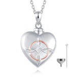  Celtic Knot Heart Urn Necklace