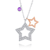925 Sterling Star Pendant Necklace Gifts Inspirational Jewelry