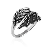 925 Sterling Silver Wrap Around Double Wing Wings Above the Knuckle Midi & Finger Ring, Sizes 3-5