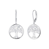 925 Sterling Silver Tree of Life Dangle Earrings Minimalist Jewelry Gifts for Women Mom Lover Family with Gorgeous Jewelry Box