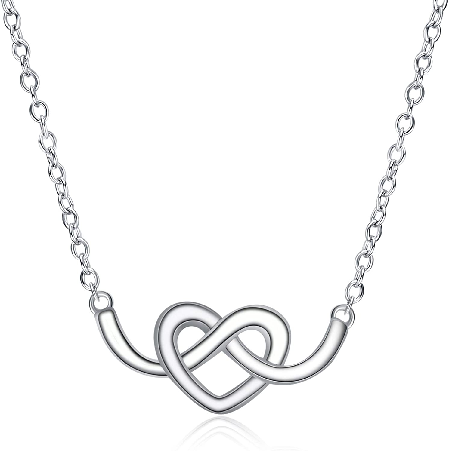 Heart knot choker necklace