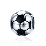silver white gold plated Epoxy football Charms