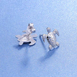 S925 Sterling Silver Turtle Animal Earrings  for Women