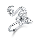Hollow Carving Butterfly Adjustable Rings