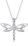 s925 Sterling Silver Dragonfly  Necklace - Celtic Jewelry Gifts for Women Dragonfly Lovers