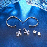 925 Sterling Silver Half Hoop Earrings for Women Jewellery Gifts for Ladies