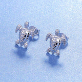S925 Sterling Silver Turtle Animal Earrings  for Women