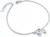 S925 Sterling Silver Lovely Elephant Bracelet for Women