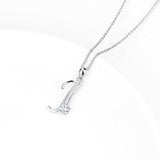 26 English alphabet pendants silver necklace with accessories