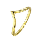 Triangle Silver Wire Rings Gold Color Line Rings Fashionable