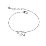 Adjustable Bracelet With Engraved Elephant Shape Animal Pendant Design