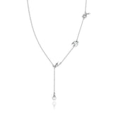 925 Sterling Silver Long Chain with Bird Charm Pendant Necklace Fashion Jewelry For Women