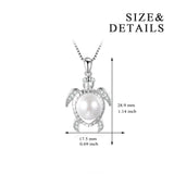 Turtle Necklace Ocean Animal High Quality Cubic Zirconia Silver Jewelry