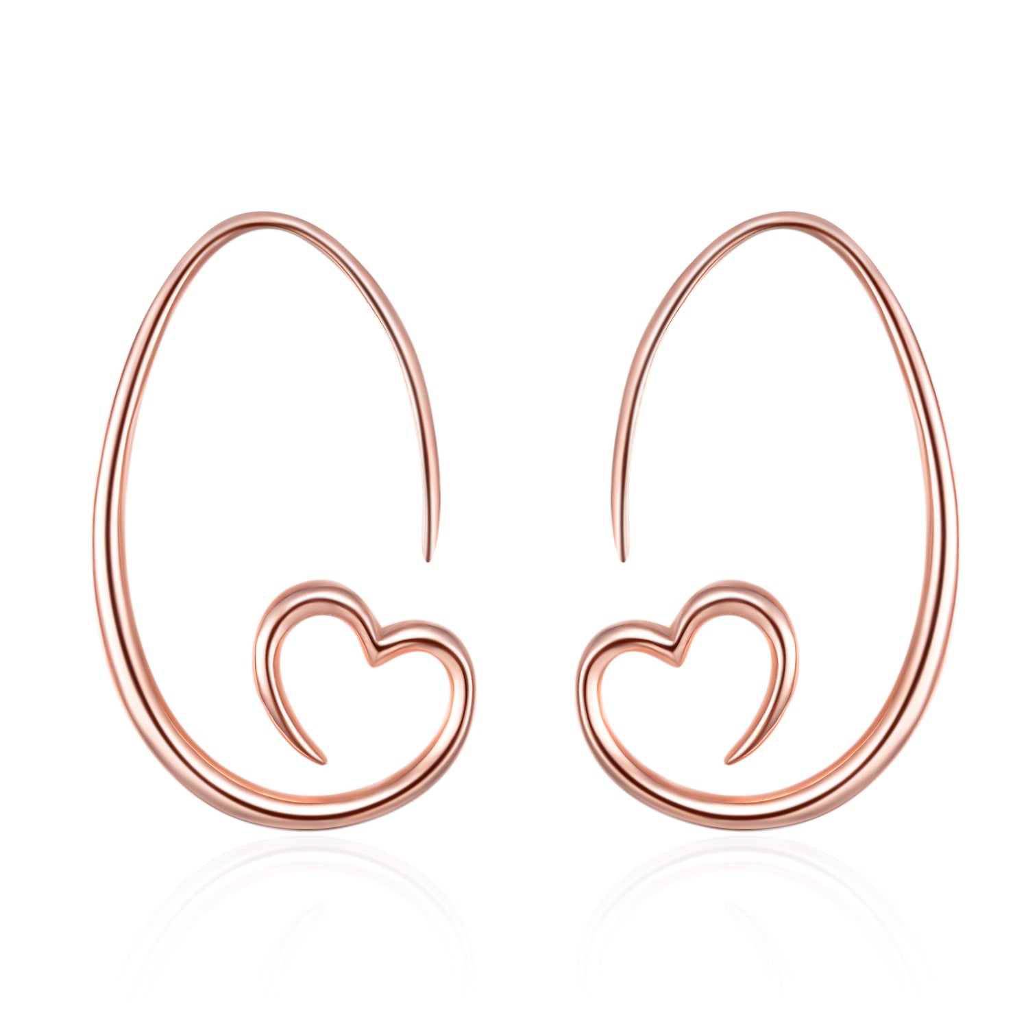 Love Geometric Ear Hook Earrings Wholesale Jewelry Cat Tail Earrings