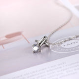 Classic Zirconia Necklace Silver Newest Hot Selling Cheap Necklace Design