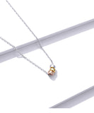 925 Sterling Silver Three-color Ring Charm Necklace Pendant Necklace Fashion Jewelry For Gift