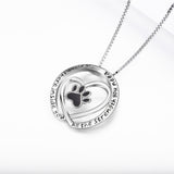 All the strength you need is right there inside you necklace round heart necklace