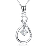 Eight Drop Zirconia Necklace Design Luxury Crystal Elegant Necklace