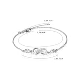 Zirconia Adjustable Size Extension Chain Bracelet Wholesale Design