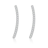 Fashion Latest Jewelry Designs Classic Elegant Shining Earrings Silver 925