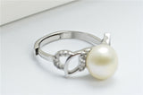 Withe Pearl Ring for Women Fashion Jewelry Wholesale Price Clear CZ