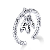 Life Meaning Lettering Ring