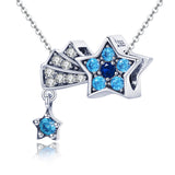 S925 sterling silver Oxidized zirconia star whisper charms