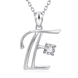 E Charms Jewelry Necklace Letter Necklace Alphabet Chinese