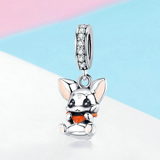 Silver Charms For Women Jewelry Rabbit Animal Bunny Charms For Necklace Fit Original Charm Bracelet