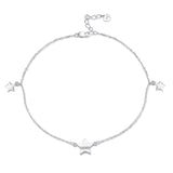 Pentagram Anklet Little Stars Pendant Bracelet For Girl Foot Jewelry Design