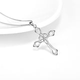 Newly Design 925 Sterling Silver Pendant Necklace Gothic Cross Pendant Necklace