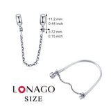 Classic Safety Chain Bracelet Accessory Beads Chain 925 Sterling Silver Making