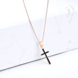 18K Gold Christmas Ornaments Drip Cross Necklace Europe And America Hot Women Models