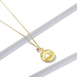 925 Sterling Shining Silver Gold Color Elephant Heart Pendant Necklace Fashion Jewelry For Women