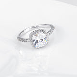 Fine Jewelry Ring Genuine 925 Sterling Silver Engagement Rings for Women