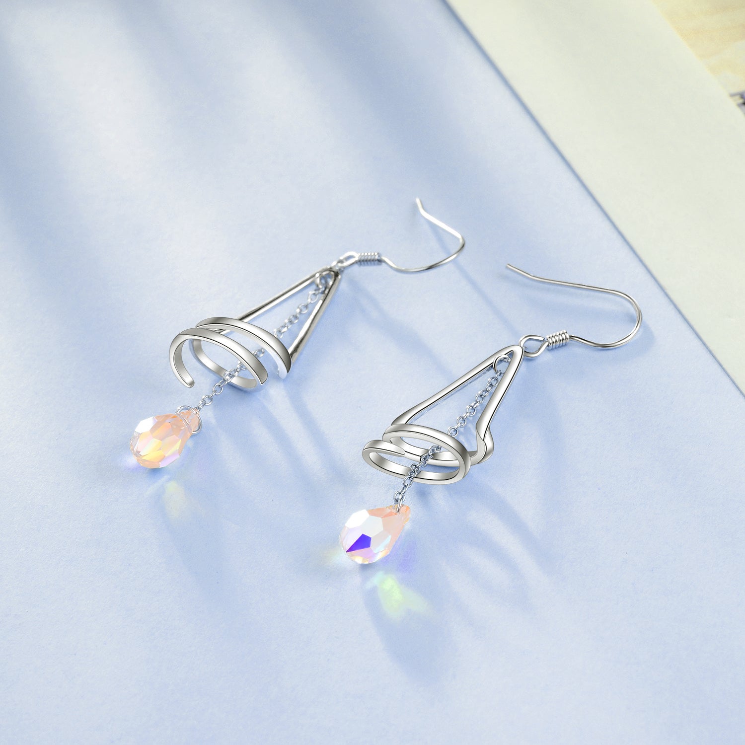 Customized Jewelry Fashion Woman Drop Beautiful Crystal Earrings
