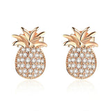 Fruit Pineapple Stud Earrings