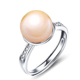 Findings Ring Pearl Designs For Women Custom Size Pearl Rings