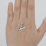 925 Sterling Silver Fashion Jewelry Woman Accessories Pendant Letter H