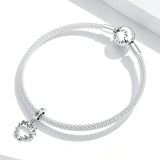 925 Sterling Silver Exquisite Leaf Vine With Heart Charm Precious Jewelry For Women