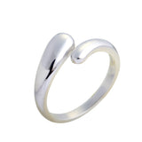 Adjustable Bright Smooth Silver Rings Wholesale For Children