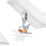 925 Sterling Silver Beautiful Top Hat Charm For Bracelet Fashion Jewelry For Women