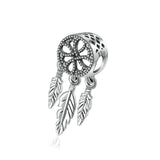 Dream catcher Beads charms  Bracelet Jewelry S925 Sterling Silver Beaded Pendant Accessories