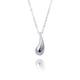925 Sterling Silver Water Drop Female Pendant Cold Wind Item Decoration Net Red With The Same Small Bean Clavicle Chain