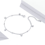 925 Sterling Silver Heart Charm Chain Bracelet Fashion Jewelry For Women