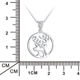 Cute Animal Deer Shaped Neckalce Factory 925 Sterling Silver Jewelry For Girls And Boys