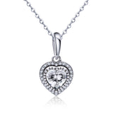 S925 Sterling Silver Oxidized Zirconia Heart Dangle Charms