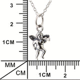 Men's Angel Necklace Design Classical Retro Silver Chain Necklace